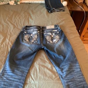 Miss me jeans. 29/31. Bottoms worn, shown in pic.